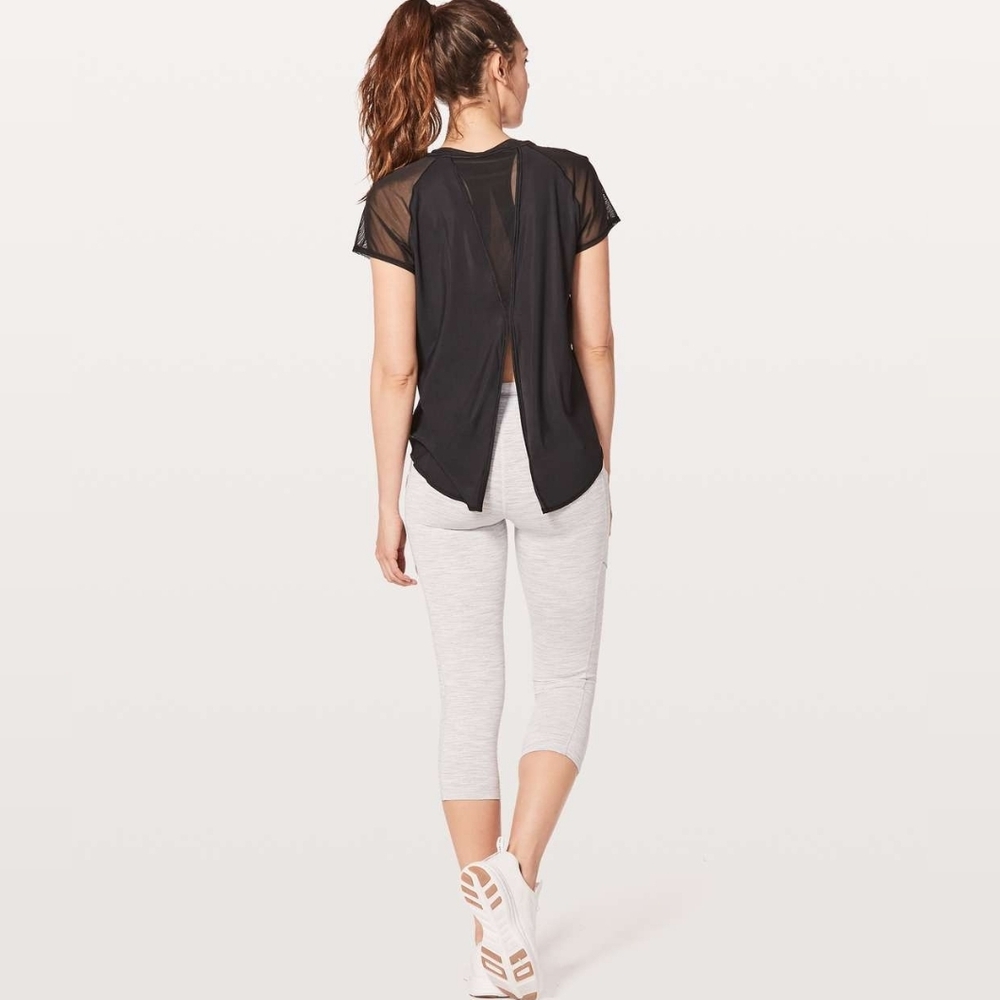 Lululemon Mix & Mesh Short Sleeve Tee Black